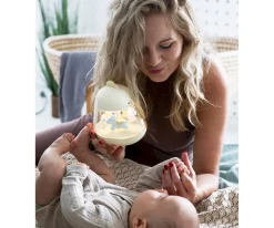 Caja de Música Carrusel con Lámpara Chicklet Amarillo