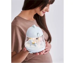 Caja de Música Carrusel con Lámpara Chicklet Azul