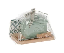 Caja de Pan con Tabla y Cuchillo