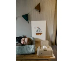 Caja de Toallitas Funkybox Barco Beige