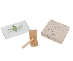 Caja Huella de Bebé Cuadrada Jolis Coeurs