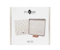 Caja Huella de Bebé Cuadrada Jolis Coeurs