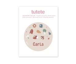 Cajita para Fruta Personalizada Campus Cool Pink Geometric Nature