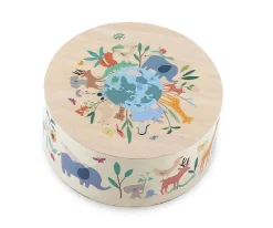 Cajón de Madera "Animales del Mundo"