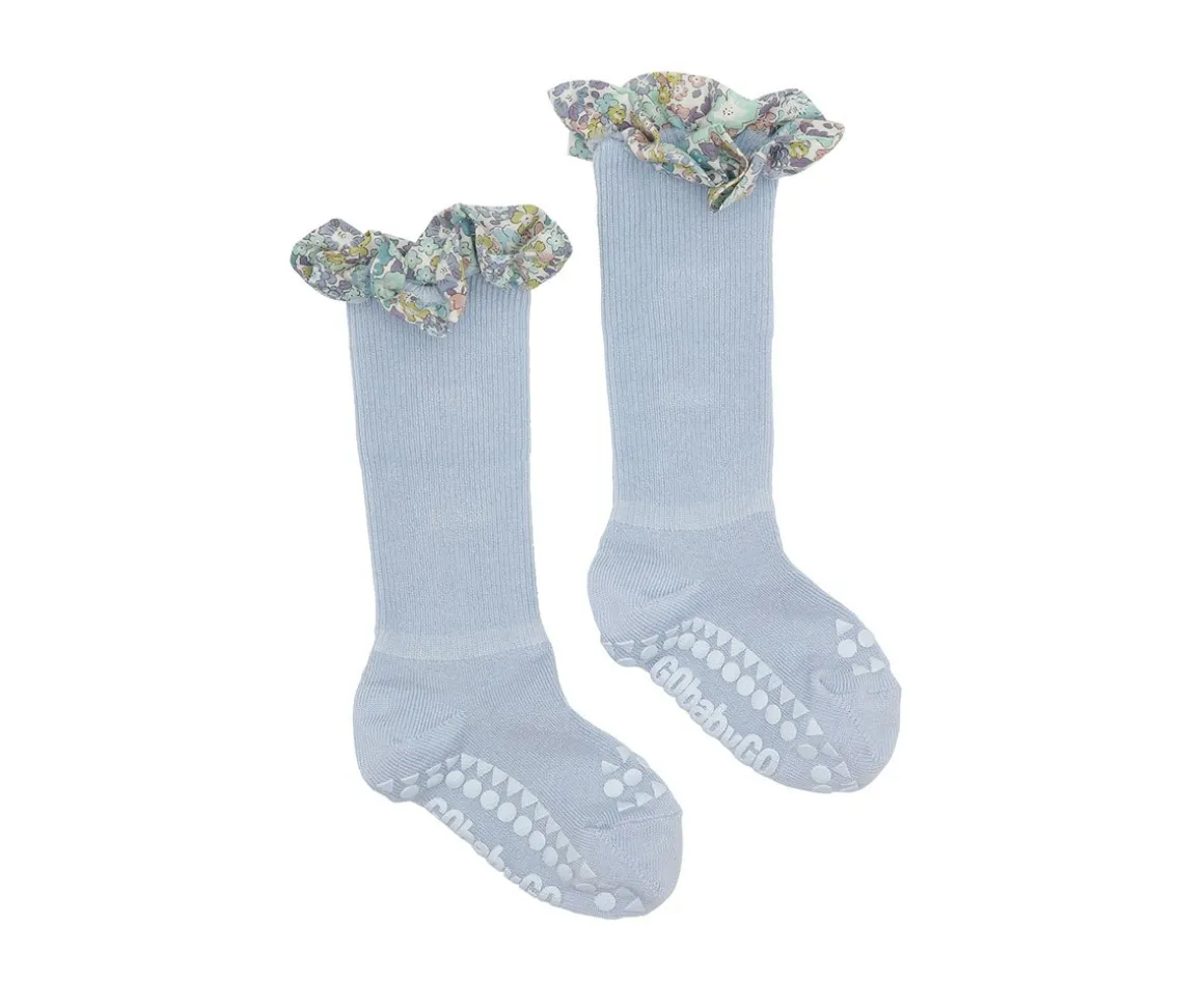 Calcetines Suela Antideslizante Bambú Liberty Sky Blue