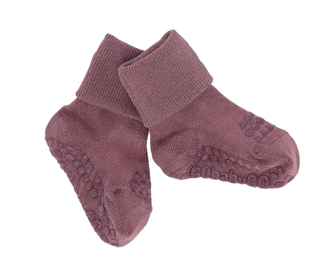 Calcetines Suela Antideslizante Bambú Misty Plum