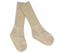 Calcetines Suela Antideslizante Bambú Glitter Champagne Beige