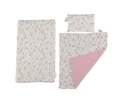 Cama de Madera con Textil para Muñecas FSC