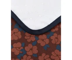 Cambiador de Viaje Impermeable Hyde Park Maroon Poppies