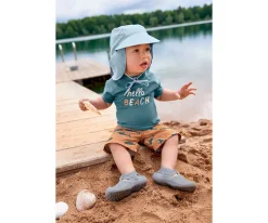 Camiseta Protección Solar Manga Corta Hello Beach Blue