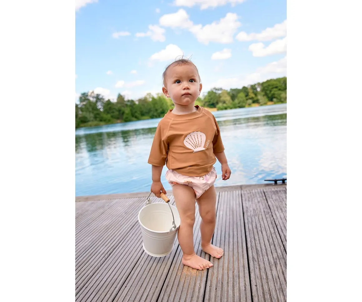 Camiseta Protección Solar Manga Corta Shell Caramel