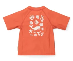 Camiseta Protección Solar Ocean Sea Life Coral Rojo