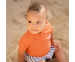 Camiseta Protección Solar Ocean Sea Life Coral Rojo