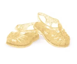 Cangrejeras Sun para Muñecas Gordis Dorado Glitter