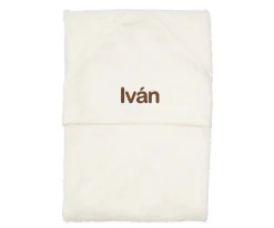 Capa / Toalla de Baño Grande Daisy White Personalizable