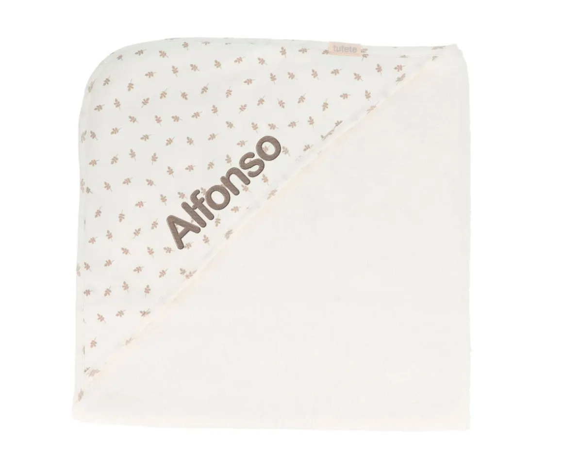 Capa Baño Tutete Leaves White Personalizable
