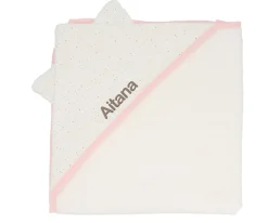 Capa de Baño Rainbow Dots Rosa Personalizable