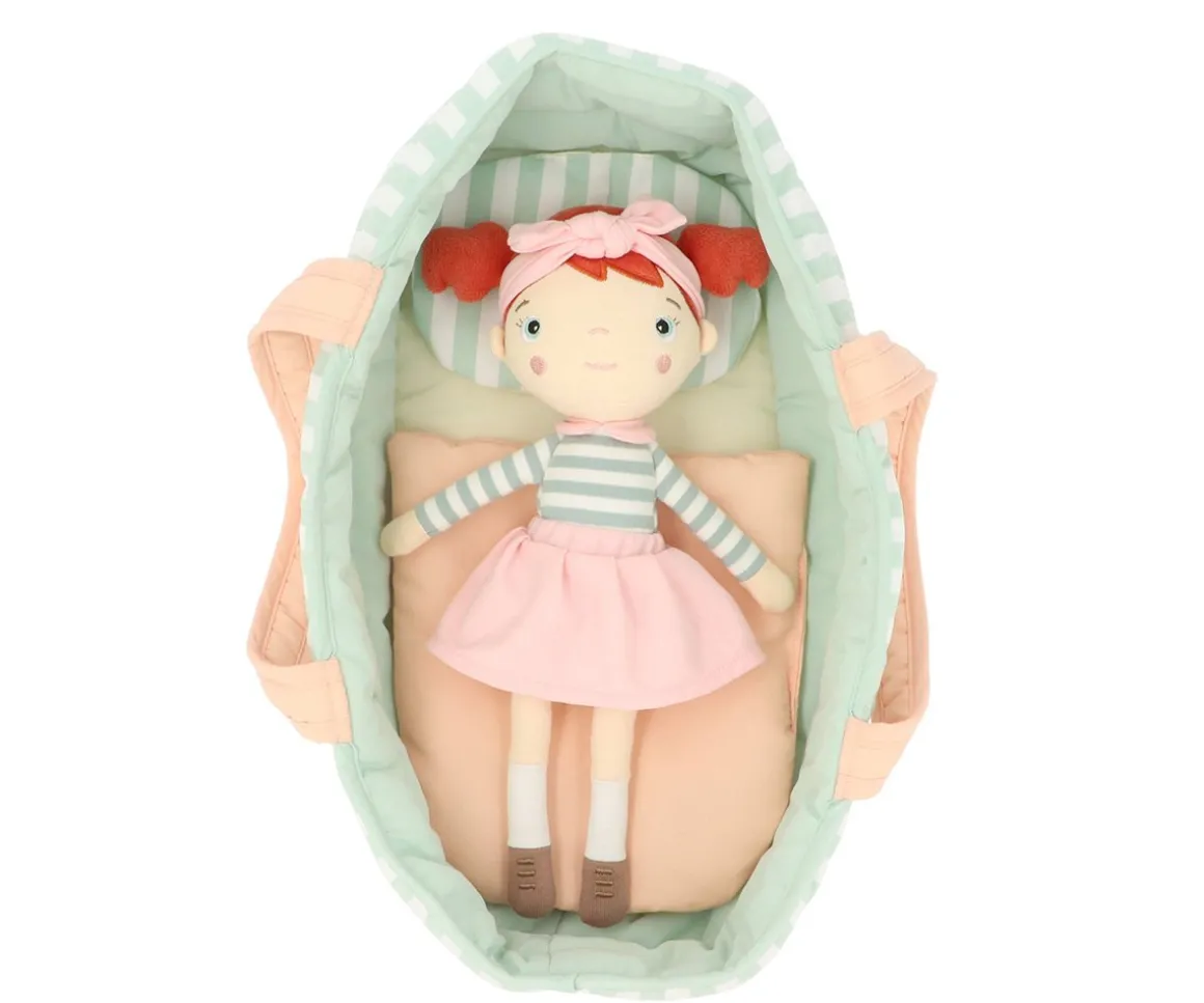 Capazo Muñecas Stripes Pink