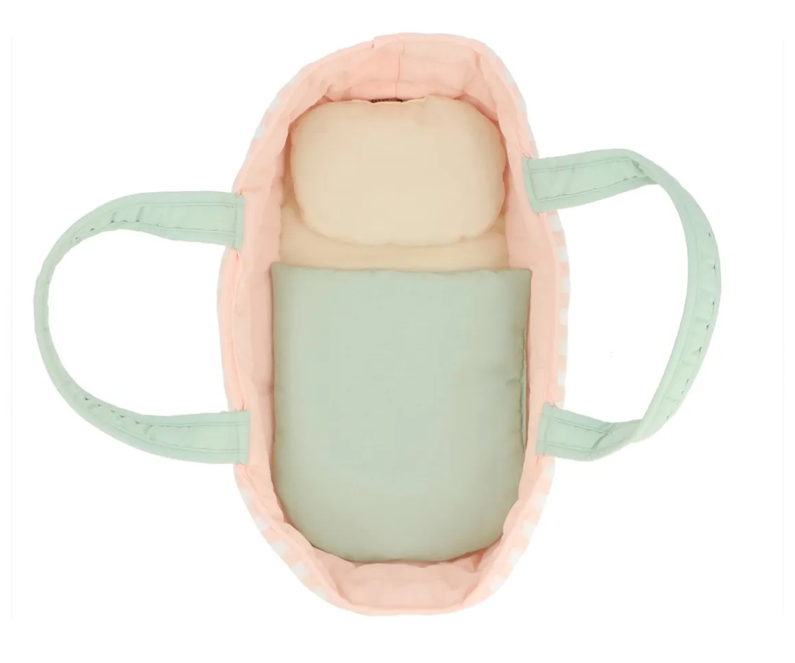 Capazo Muñecas Stripes Sage