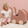 Carrito de Madera con Muñeca Blandita