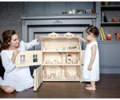 Casa de Muñecas de Madera Victoriana