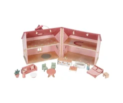 Casa de Muñecas de Madera Portable