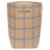 Cesta Almacenamiento Grande Vibes Brown Blue Windowpane