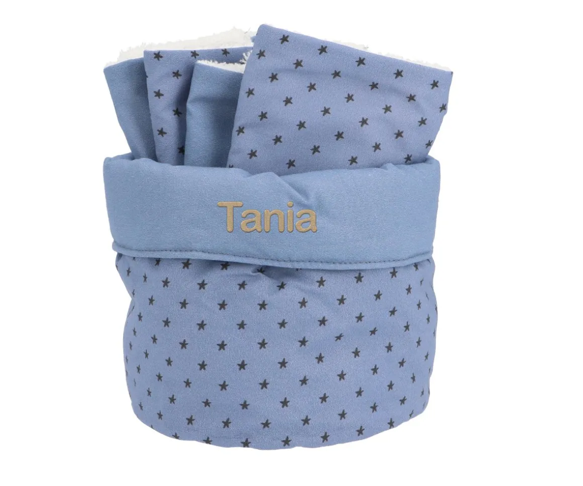 Cesta con Secababitas Mini Star Blue Personalizable