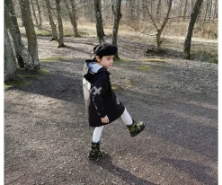 Chaqueta Impermeable Cortavientos Wistiti Negra