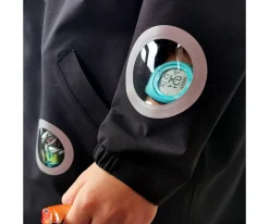 Chaqueta Impermeable Cortavientos Wistiti Negra