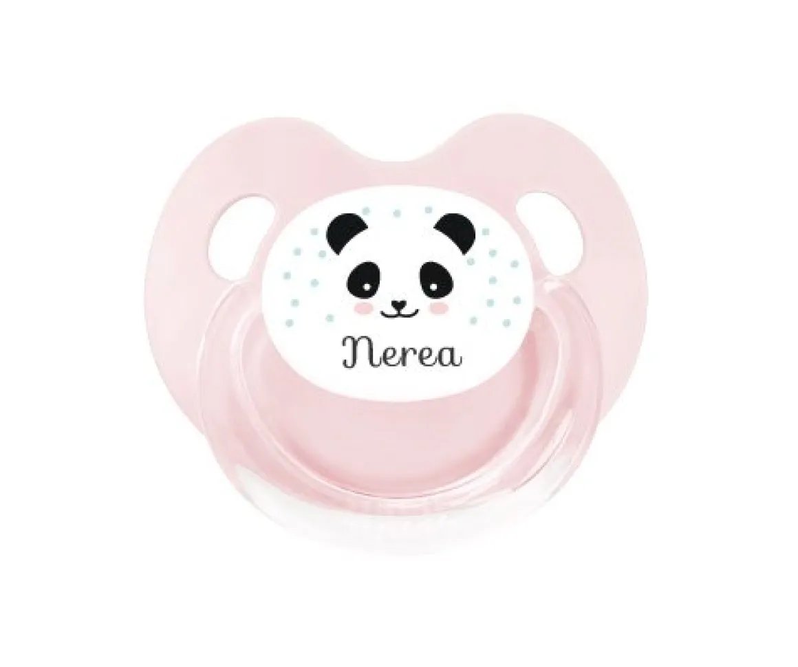 Chupete Personalizado Retro Rosa Panda