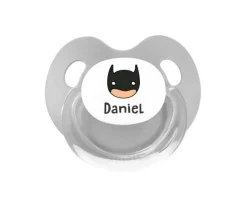 Chupete Personalizado Retro Gris Héroe