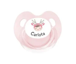 Chupete Personalizado Retro Reno Rosa