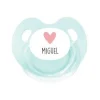 Chupete Personalizado Retro Aqua Corazón