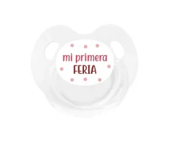 Chupete Retro Blanco Mi primera Feria