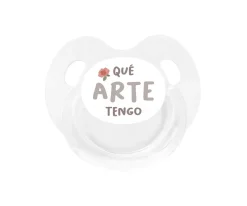 Chupete Retro Blanco Qué arte tengo