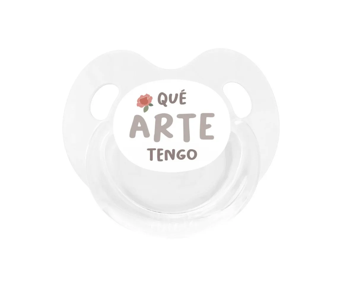 Chupete Retro Blanco Qué arte tengo