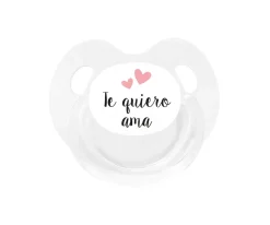 Chupete Retro Blanco Te quiero ama