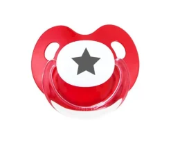 Chupete Retro Estrella Gris