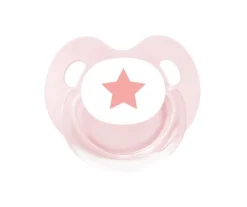 Chupete Retro Estrella Rosa