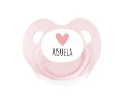 Chupete Retro Rosa Corazón Abuela