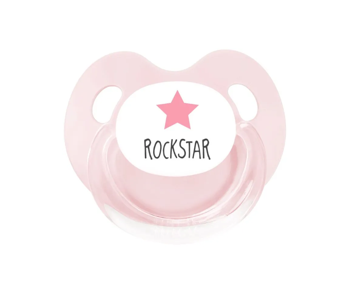 Chupete Retro Rosa Rockstar