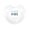 Chupete Retro Te quiero Papá Azul