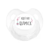 Chupete Retro Transparente Aquí Hay Química