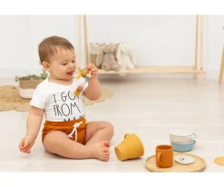 Chupetero Silicona Chevron Rainbow