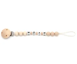 Chupetero Silicona Personalizado Eco Beige