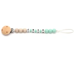 Chupetero Silicona Personalizado Eco Menta