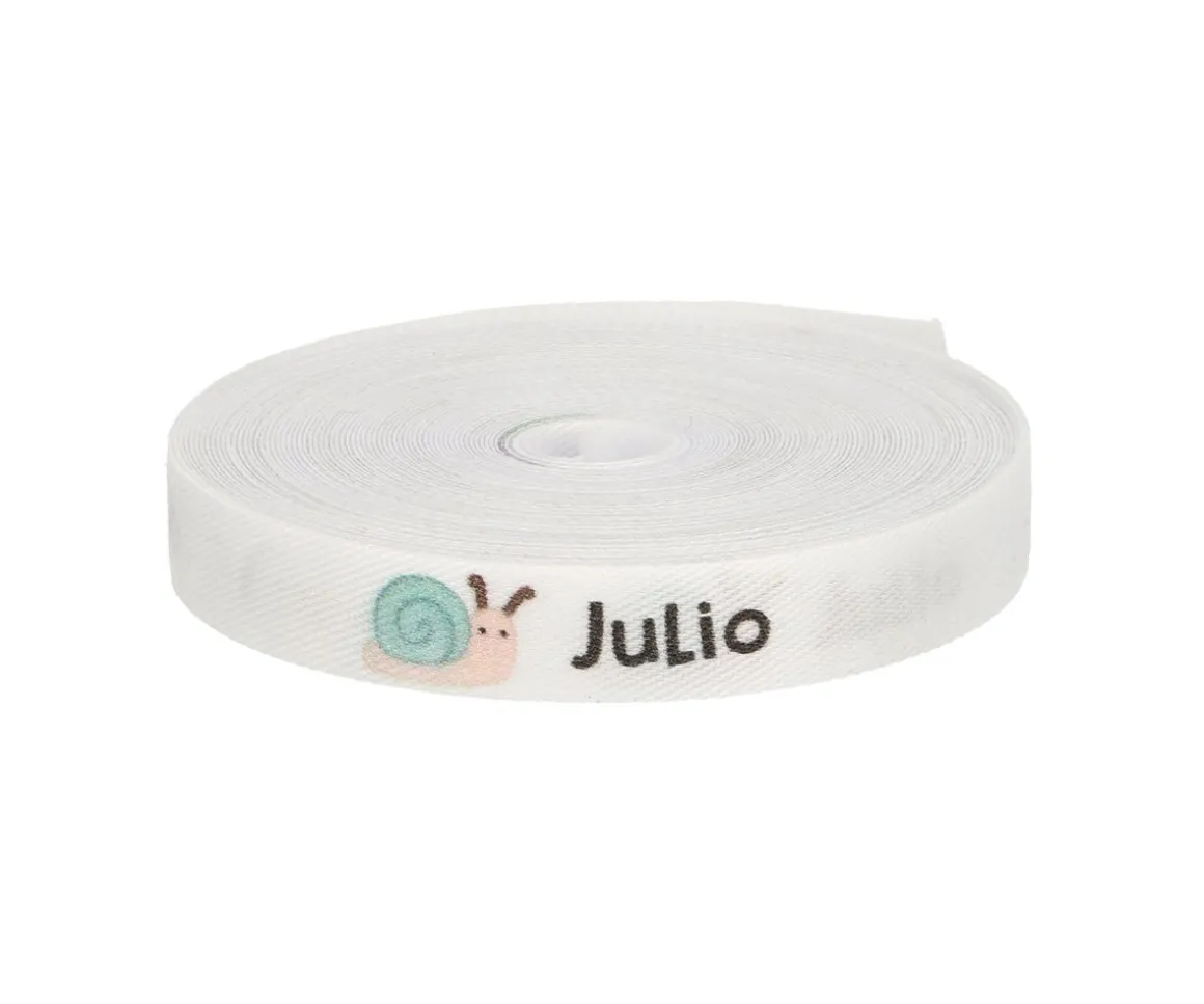 Cinta Marca Prendas Personalizada Caracol