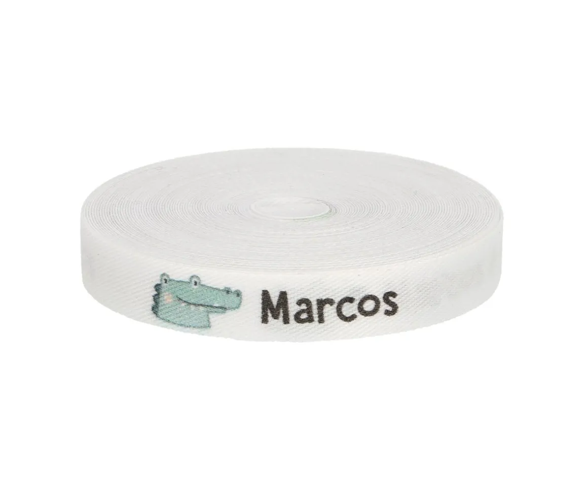 Cinta Marca Prendas Personalizada Cocodrilo