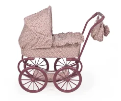 Cochecito Cuco Ruedas Grandes Cherry Flores para Muñecas